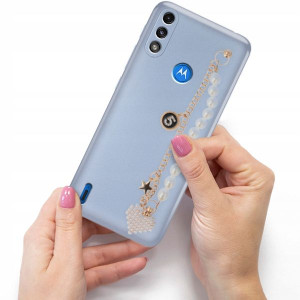 Etui Matellic Blink do MOTOROLA E7 POWER Perły