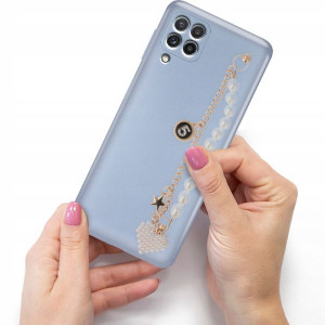 Etui Matellic Nieb Blink do SAMSUNG A22 4G Perły