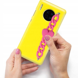 Etui Matowe Blink do HUAWEI MATE 30 Malinowe Serce
