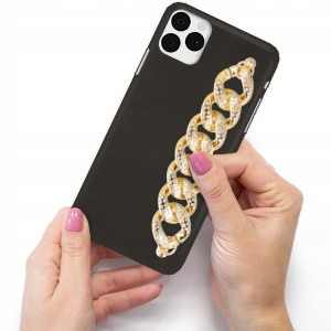 Etui Matowe Blink Do IPHONE 11 PRO Złoty Łańcuszek