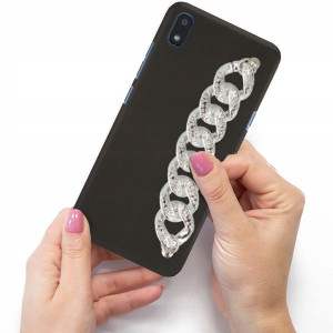 Etui Matowe Blink Do LG K20 Srebrny Łańcuszek