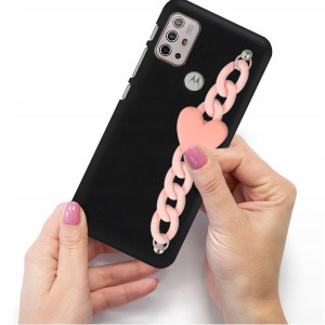 Etui Matowe Blink Do MOTOROLA G10 Jasny Róż Serce