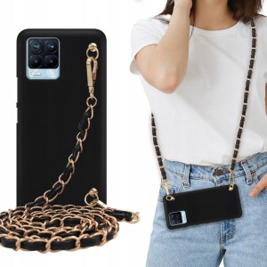 Etui Matowe Blink do REALME 8 Ochronne Łańcuszek