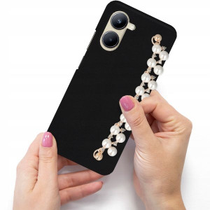 Etui Matowe Blink do REALME C33 Perłowy Łańcuszek