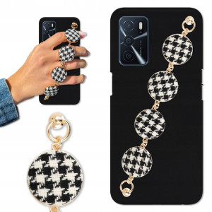 Etui Matowe Blink do OPPO A54S Łańcuszek Pepitka