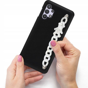 Etui Matowe Blink do SAMSUNG A32 4G Case Łańcuszek