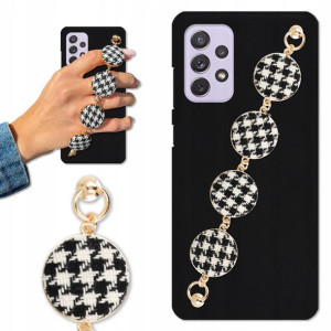 Etui Matowe Blink do SAMSUNG A72 Łańcuszek Pepitka
