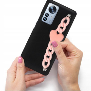 Etui Matowe Blink Do XIAOMI 12 PRO Jasny Róż Serce