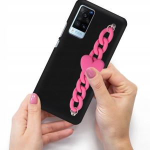 Etui Matowe Blink Serce Łańcuszek Do VIVO X60