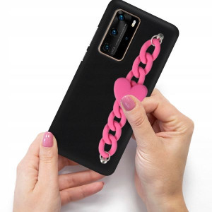 Etui Matowe Blink Łańcuszek Do HUAWEI P40 PRO