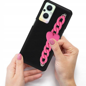 Etui Matowe Blink Łańcuszek Do OPPO RENO 7Z 5G