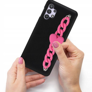 Etui Matowe Blink Łańcuszek Do SAMSUNG A32 5G