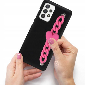Etui Matowe Blink Łańcuszek Do SAMSUNG A52 4G
