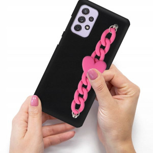 Etui Matowe Blink Łańcuszek Do SAMSUNG A72 5G