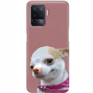 Etui Matowe Ciemny Róż Do OPPO RENO 5 LITE Wzory