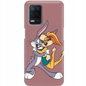 Etui Matowe Ciemny Róż Do REALME 8 5G Bajki Wzory
