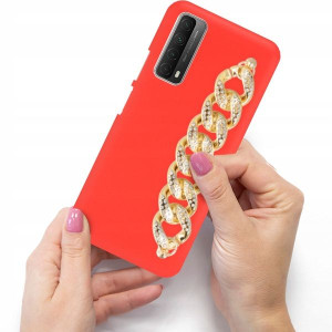 Etui Matowe Czerwone Blink do HUAWEI P SMART 2021