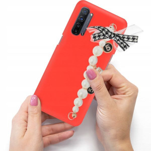 Etui Matowe Czerwone Blink OPPO RENO 3 Case Uchwyt
