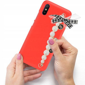 Etui Matowe Czerwone Blink XIAOMI REDMI 9A Uchwyt