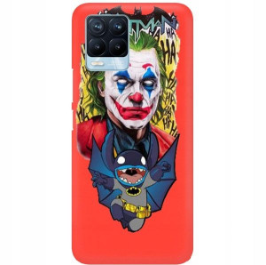 Etui Matowe Czerwone do REALME 8 Filmowe Top Wzory