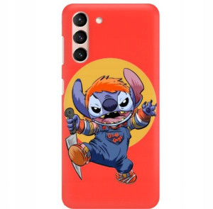 Etui Matowe Czerwony do SAMSUNG S21 Modne Wzory