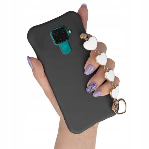 Etui Matowe do HUAWEI MATE 30 LITE Biały Łańcuszek