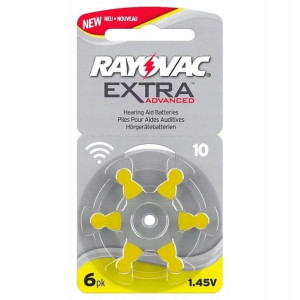 Bateria do aparatów słuchowych RAYOVAC 10 1.45V 105 mAh 6 SZTUK