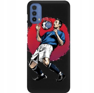 Etui Matowe do MOTOROLA E20s Football Sport Wzory