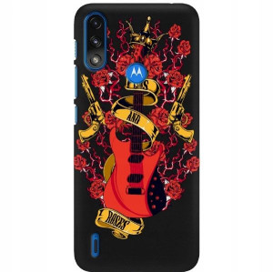 Etui Matowe do MOTOROLA E7i Dla Fana Rocka Wzory