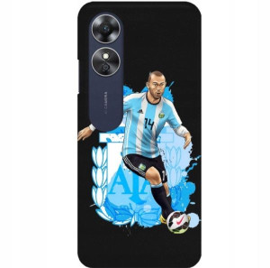 Etui Matowe do OPPO A17 Football Piłka Nożna Wzory