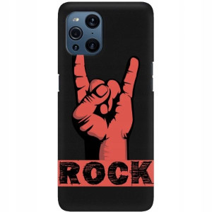 Etui Matowe do OPPO FIND X3 Dla Fana Rocka Wzory