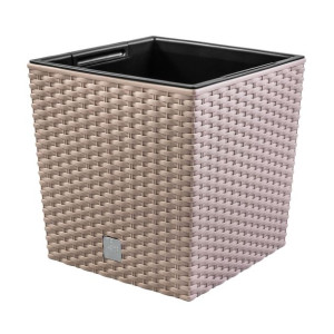 Doniczka rattan DRTS170L Donica + wkład Mocca
