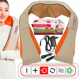 Masażer Szyi Karku Pleców Ciała Grzejący Shiatsu