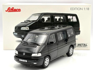 Volkswagen T4B Bus Caravelle, black metallic Schuco 1:18