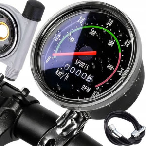 Bezbateryjny Licznik Rowerowy Retro Wodoodporny XL