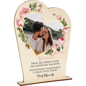 Statuetka Drewniana Dzień Kobiet Mamy Prezent Y2