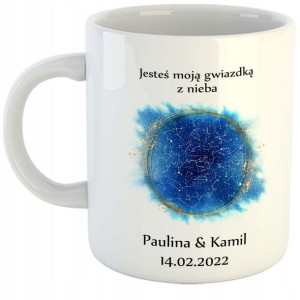 Kubek Mapa Nieba Walentynki Kobiet Mamy Prezent Y3