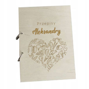 Drewniany Przepiśnik Dzień Mamy Prezent Grawer Y3