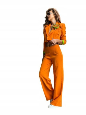 Komplet Stylowy Garniturowy Rosemary Z Różą-orange