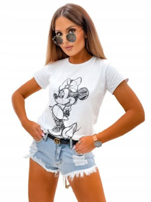 Bluzka Tshirt Basic Mickey White