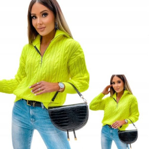 Rozpinany golf sweter z zamkiem LEMONIADY