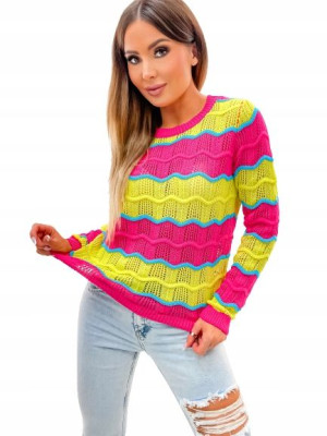 Stylowy Sweter w Wiosennych Kolorach