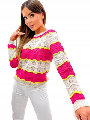 Stylowy Sweter w Wiosennych Kolorach