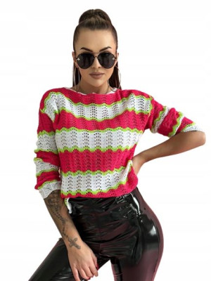 Sweter kolorowy z długim rękawem