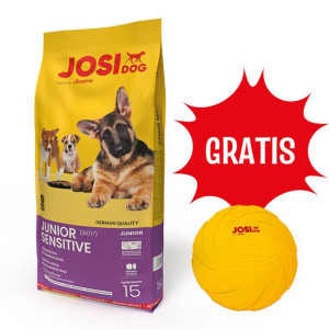 JOSERA JosiDog Junior Sensitive 15kg + Frisbee GRATIS!!