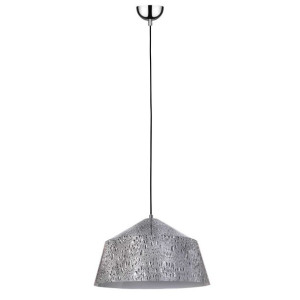 Natura Lampa Wisząca 1xe27 Max.60w Chrom/czarny/biały/szary Czarna