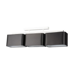 Vertigo Lampa Sufitowa 3xe27 Max.25w Biały/czarny Biało Czarna