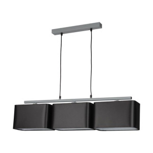 Vertigo Lampa Wisząca 3xe27 Max.25w Czarny/szary Czarna