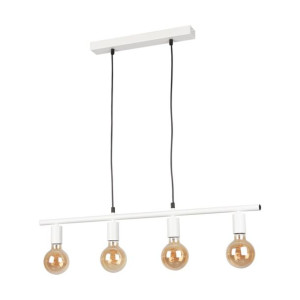 Vertigo Lampa Wisząca 4xe27 Max.25w Biały/czarny Czarna