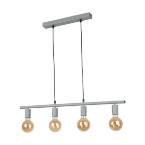 Vertigo Lampa Wisząca 4xe27 Max.25w Szary / Czarny Czarna